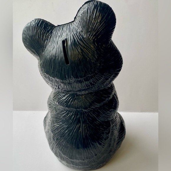 Vintage blow mold bear coin bank - Picture 3 of 5